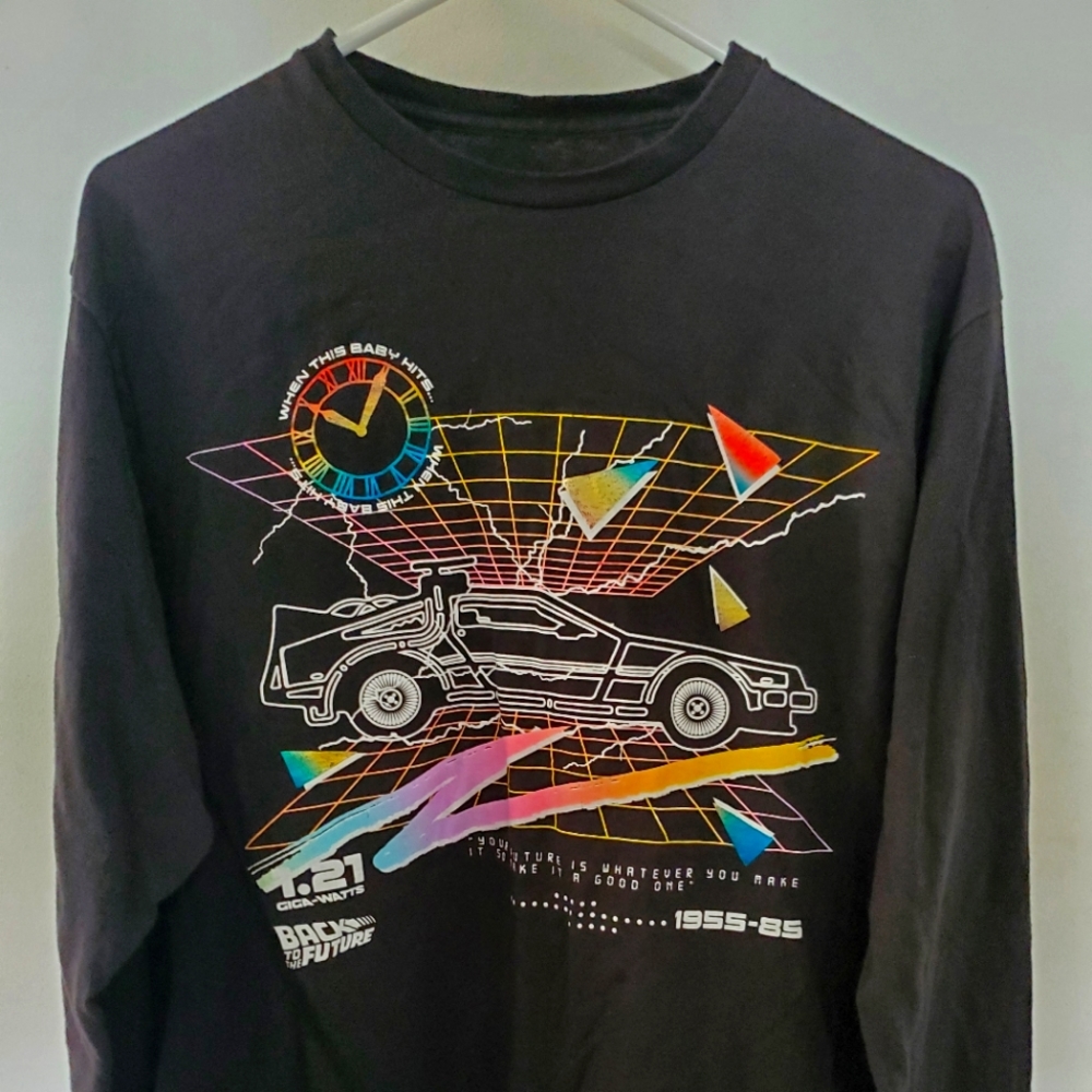 Back to the Future Long sleeve T-shirt size Large